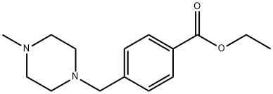 Benzoic acid, 4-[(4-methyl-1-piperazinyl)methyl]-, ethyl ester 结构式