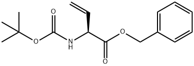 3-Butenoic acid, 2-[[(1,1-dimethylethoxy)carbonyl]amino]-, phenylmethyl ester, (2S)- 结构式