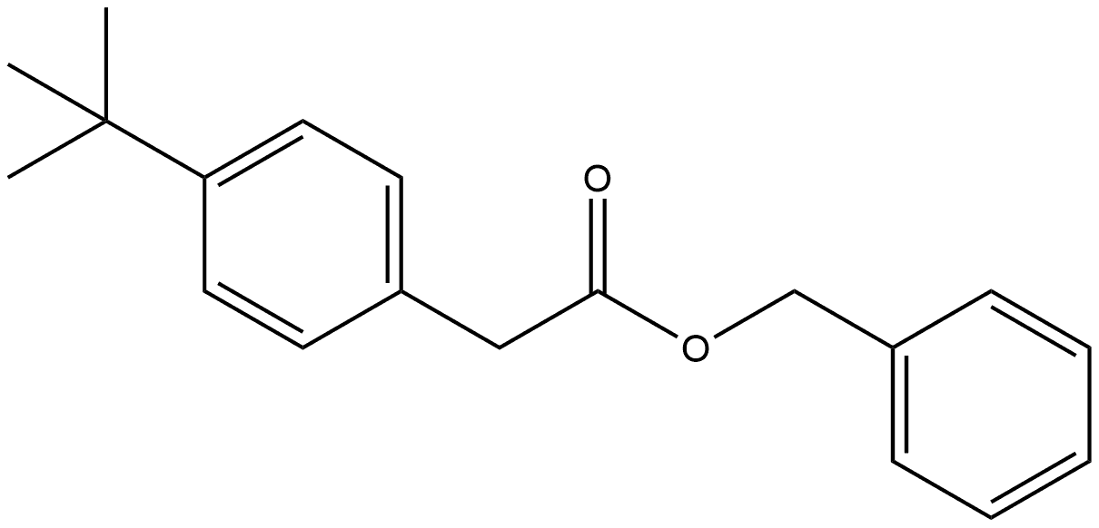 Phenylmethyl 4-(1,1-dimethylethyl)benzeneacetate 结构式