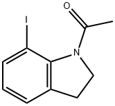 Ethanone, 1-(2,3-dihydro-7-iodo-1H-indol-1-yl)- 结构式