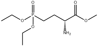 Butanoic acid, 2-amino-4-(diethoxyphosphinyl)-, methyl ester, (R)- (9CI) 结构式