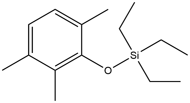 1,2,4-Trimethyl-3-[(triethylsilyl)oxy]benzene 结构式