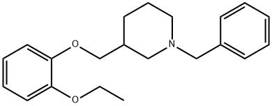 Piperidine, 3-[(2-ethoxyphenoxy)methyl]-1-(phenylmethyl)- 结构式