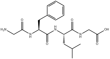 Glycine, glycyl-L-phenylalanyl-L-leucyl- 结构式