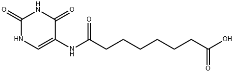 8-((2,4-DIOXO-1,2,3,4-TETRAHYDROPYRIMIDIN- 5-YL)AMINO)-8-OXOOCTANOIC ACID 结构式