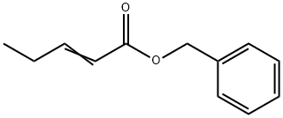 2-Pentenoic acid phenylmethyl ester 结构式