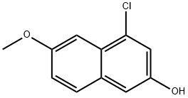 4-Chloro-6-methoxynaphthalen-2-ol 结构式