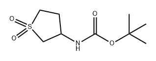 Carbamic acid, N-(tetrahydro-1,1-dioxido-3-thienyl)-, 1,1-dimethylethyl ester 结构式