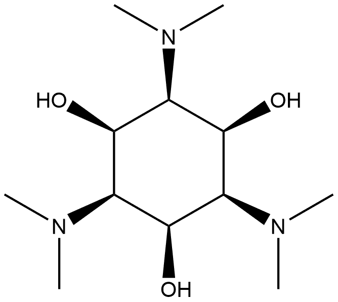 1,3,5-trideoxy-1,3,5-tris(dimethylamino)-cis-inositol 结构式