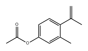 Phenol, 3-methyl-4-(1-methylethenyl)-, 1-acetate 结构式