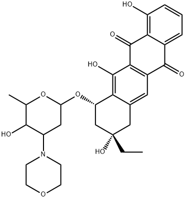 morpholinoanthracycline MY5 结构式