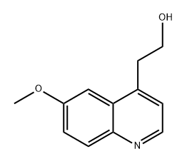 2-(6-METHOXY-4-QUINOLINYL)ETHANOL 结构式