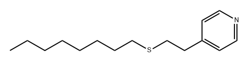 Pyridine, 4-[2-(octylthio)ethyl]- 结构式