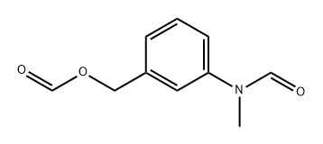 Formamide, N-[3-[(formyloxy)methyl]phenyl]-N-methyl- 结构式