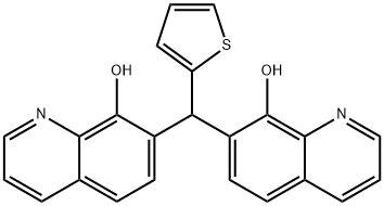 7,7''-(Thiophen-2-ylmethylene)bis(quinolin-8-ol) 结构式