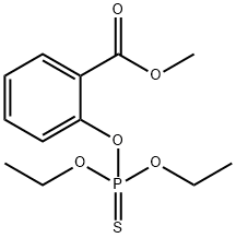 Benzoic acid, 2-[(diethoxyphosphinothioyl)oxy]-, methyl ester 结构式