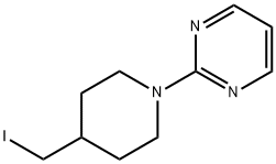 Pyrimidine, 2-[4-(iodomethyl)-1-piperidinyl]- 结构式