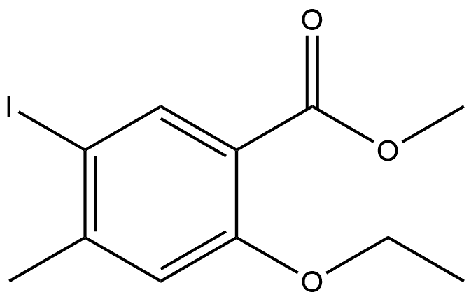 Methyl 2-ethoxy-5-iodo-4-methylbenzoate 结构式