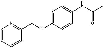 Acetamide, N-[4-(2-pyridinylmethoxy)phenyl]- 结构式