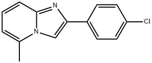 2-(4-氯苯基)-5-甲基咪唑并[1,2-A]吡啶 结构式