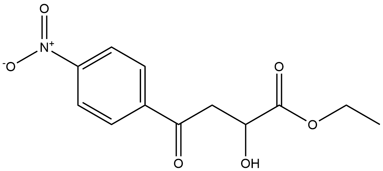 Benzenebutanoic acid, α-hydroxy-4-nitro-γ-oxo-, ethyl ester 结构式