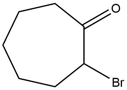 Cycloheptanone, 2-bromo-, (-)- 结构式