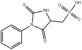 (5-oxo-1-phenyl-2-sulfanylideneimidazolidin-4-yl)methanesulfonic acid 结构式