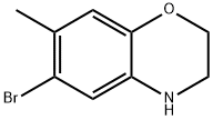 6-溴-7-甲基-3,4-二氢2H-苯并[B][1,4]噁嗪 结构式