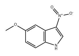 1H-Indole, 5-methoxy-3-nitro- 结构式