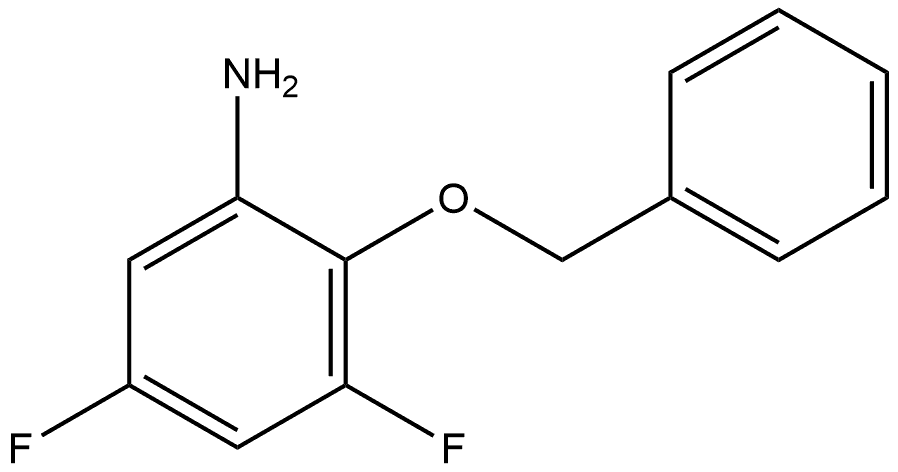 2-(benzyloxy)-3,5-difluoroaniline 结构式