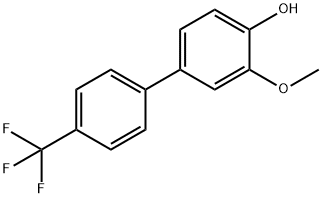 2-Methoxy-4-(4-trifluoromethylphenyl)phenol 结构式