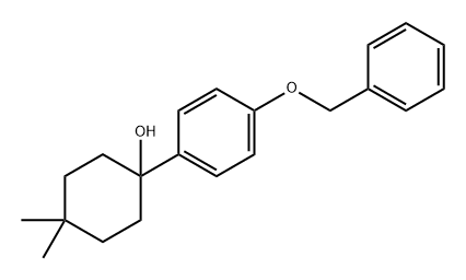 Cyclohexanol, 4,4-dimethyl-1-[4-(phenylmethoxy)phenyl]- 结构式