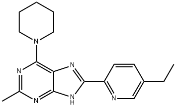 8-(5-Ethylpyridin-2-yl)-2-methyl-6-(piperidin-1-yl)-1H-purine 结构式