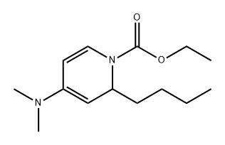 1(2H)-Pyridinecarboxylic acid, 2-butyl-4-(dimethylamino)-, ethyl ester 结构式