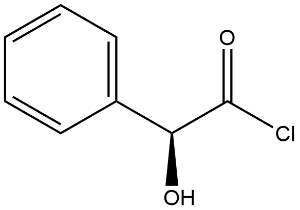 Benzeneacetyl chloride, α-hydroxy-, (αS)- 结构式