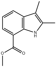 1H-Indole-7-carboxylic acid, 2,3-dimethyl-, methyl ester 结构式