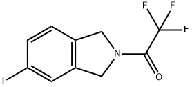 Ethanone, 1-(1,3-dihydro-5-iodo-2H-isoindol-2-yl)-2,2,2-trifluoro- 结构式