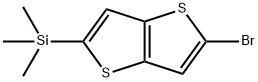 (5-溴噻吩并[3,2-B]噻吩-2-基)三甲基硅烷 结构式