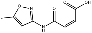 2-Butenoic acid, 4-[(5-methyl-3-isoxazolyl)amino]-4-oxo-, (Z)- (9CI) 结构式