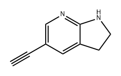 5-乙炔基-2,3-二氢-1H-吡咯并[2,3-B]吡啶 结构式
