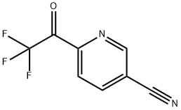 6-(2,2,2-Trifluoroacetyl)pyridine-3-carbonitrile 结构式