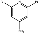 2-溴-6-氯吡啶-4-胺 结构式