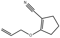 1-Cyclopentene-1-carbonitrile, 2-(2-propen-1-yloxy)- 结构式