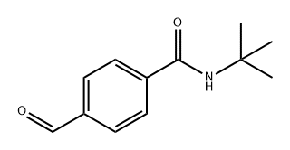 N-(叔丁基)-4-甲酰苯甲酰胺 结构式