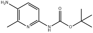 (5-氨基-6-甲基吡啶-2-基)氨基甲酸叔丁酯 结构式
