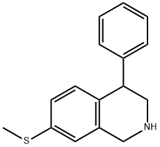 7-(Methylthio)-4-phenyl-1,2,3,4-tetrahydroisoquinoline 结构式