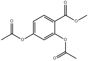 Benzoic acid, 2,4-bis(acetyloxy)-, methyl ester 结构式