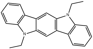 Indolo[3,2-b]carbazole, 5,11-diethyl-5,11-dihydro- 结构式