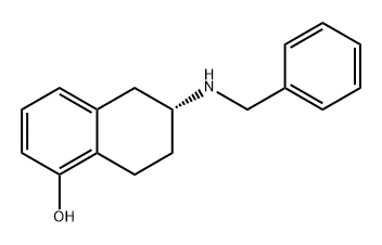 (R)-6-(苄氨基)-5,6,7,8-四氢萘-1-醇 结构式