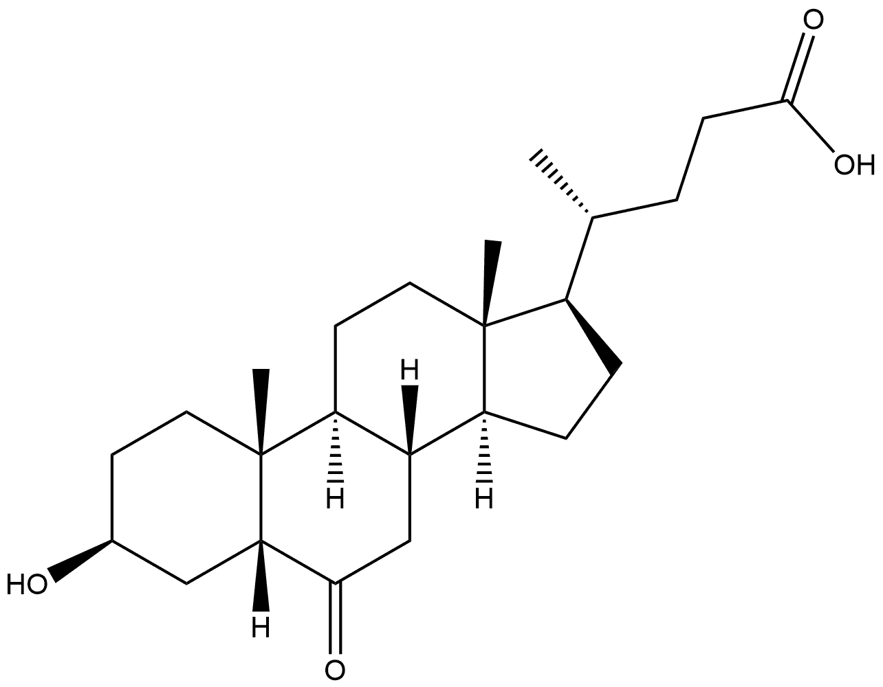 Cholan-24-oic acid, 3-hydroxy-6-oxo-, (3β,5β)- 结构式